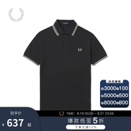 Fred Perry男士POLO衫2025夏季商務(wù)短袖重磅麥穗多彩T恤M3600 V56/灰色 XL