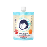 石澤研究所（ishizawa）日本毛穴撫子小蘇打泡沫洗面奶清潔角質(zhì)黑頭潔面乳清爽控油平衡 毛穴撫子大米涂抹式保濕面膜 170g/袋