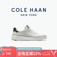 colehaan/歌涵 男士休閑鞋 新款小白鞋牛皮革增高低幫休閑運動(dòng)鞋C34226 白色-C34226 43.5