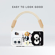 鯉汐 適用vivoy33手機殼2025新款y33S春夏y32可背斜挎掛繩y31S硅膠好運煤球y30超火女保護套 透明-好運煤球L-掛件B089 vivoY27