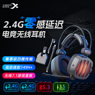 西伯利亞（XIBERIA）【全網(wǎng)熱銷】S21GS 藍(lán)牙游戲耳機(jī)2.4G無線頭戴式游戲耳機(jī)臺式電腦一鍵7.1電競吃雞耳機(jī)