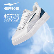 鴻星爾克半夏3男鞋低幫板鞋男秋季網(wǎng)面透氣休閑鞋2025新款輕便白色運動鞋 1441微晶白灰(網(wǎng)面透氣) 40 官方直發(fā)