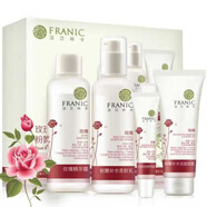 法蘭琳卡（FRANIC）玫瑰花苞水恒潤養套裝禮盒水粉嫩補水保濕嫩膚多效修護套裝 玫瑰粉嫩補水禮盒