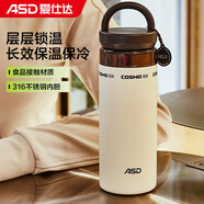 愛仕達(dá)（ASD）戶外運(yùn)動便攜保溫杯家用辦公學(xué)生水杯長效保溫400ml RWS40B18WG-W