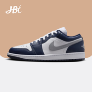 耐克（NIKE）【潮】Air Jordan aj1 Low女鞋板鞋低幫透氣休閑運(yùn)動耐磨籃球鞋 553560-141（白灰藍(lán)） gs 款 37.5