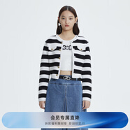 RE'VAN芮范春季新品設計師款復古質(zhì)感條紋毛衣開(kāi)衫RN10106303 橫條紋 XS/34