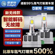雪萊特（Cnlight）汽車(chē)LED大燈原車(chē)D3S/D1S/D5S歐司朗/飛利浦氙氣燈改超亮激光LED泡