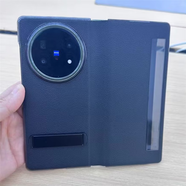 歆楚適用vivoxfold5殼新款真皮智能視窗翻蓋式vivo xfold5保護(hù)套viv0xfold5的外 支架款【黑色-送鏡頭膜】頭層牛皮智能視窗磁力吸附 vivo x fold5