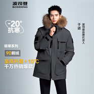 波司登反季冬季極寒羽絨服鵝絨于適同款男女情侶款短款大毛領(lǐng)外套