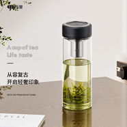 萬象（WANXIANG）玻璃杯經(jīng)典皮紋系列U3R商務(wù)辦公杯520ML大容量家用水杯
