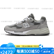 NEW BALANCENB992 復古灰舒適耐磨防滑男女同款低幫休閑跑步鞋 U992GY 42.5