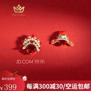 瑪薩皇冠情侶胸針女國風刀馬旦高檔臉譜金屬徽章結婚胸花別針一對西裝禮物 520送女朋友禮物胸針一對