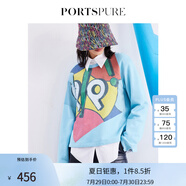 PORTSPURE寶姿女裝秋冬新品女裝縫制針織長袖上衣RD7N017PCC059 MILKY BLUE M
