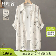 絲柏舍翻領(lǐng)襯衫2025春夏新款女裝時(shí)尚印花寬松款單排扣襯衣