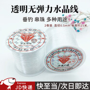 東之天地 無(wú)彈力透明線(xiàn)細水晶魚(yú)線(xiàn)隱形繩diy編織串珠包材料纏繞編織戒指 無(wú)彈力線(xiàn)透明魚(yú)線(xiàn)【2卷裝】