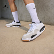 耐克喬丹男子緩震騎士鞋冬季支撐抓地運動(dòng)鞋JORDAN 4 RM FQ7939 110白/黑/淺灰/橡皮中褐 41