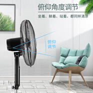 多麗電風(fēng)扇家用落地扇立式16寸按鍵式三檔大風(fēng)力廣角搖頭FS10-40A58 FS10-40A58