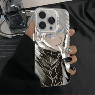 爾等咒術(shù)回戰五條悟適用蘋(píng)果15promax手機殼16iPhone14plus16動(dòng)漫13/1 銀色彩銀-比手勢五條悟 PP Find X7