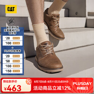 CAT卡特休閑皮鞋男士復(fù)古工裝輕戶外軟牛皮防滑通勤鞋P725212N3AMC29 淺褐 43