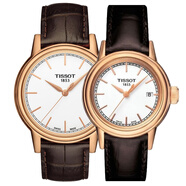 天梭（TISSOT）瑞士手表男表卡森鋼帶石英手表男士手表T085.410.11.011.00 T085頂針金皮對表
