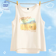 JEANSWEST CLUB真維斯純棉夏季簡(jiǎn)約吊帶背心女寬松胖mm外穿內搭打底無(wú)袖上衣