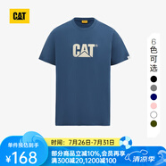 CAT卡特春新品男涼感設(shè)計(jì)反光logo印花短袖T恤輕戶外 藏青 M