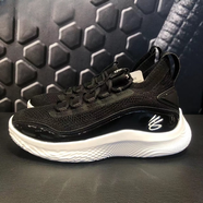 安德瑪（Under Armour）UA 庫里Curry 8 男子低幫實戰(zhàn)訓練運動緩震籃球鞋-3024785 黑色 3024785-010 45 290MM