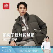 紅豆（Hodo）羽絨服男士24冬季新款中老年立領(lǐng)保暖休閑絨服外套