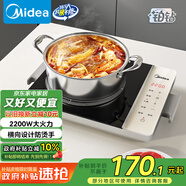 美的（Midea）家用電磁爐  超猛火大功率 電磁灶火鍋爐 炒菜電池爐新型超薄大面板國家補(bǔ)貼 MC-E22BH02