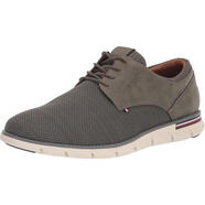 湯米希爾費格（Tommy Hilfiger）男士休閑輕便舒適時尚潮流非粘腳帆布鞋 Medium Grey 44