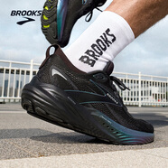 布魯克斯（BROOKS）GLYCERIN甘油22  跑鞋男子夏季緩震運動跑步鞋 男款平衡 月光系列  黑/烏木色 42