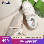 斐樂（FILA）斑斕鞋ROSETTA女鞋板鞋新款面包厚底鞋復(fù)古休閑鞋 奶白/淺粉-GP 37.5