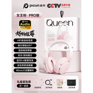 品存（picun）藍(lán)牙耳機(jī)頭戴式無(wú)線降噪女生有線電腦耳麥游戲帶麥  官方標(biāo)配 cctv女王粉丨pro版絕