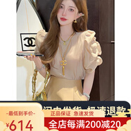 艾柔丹夏季新款連衣裙女裝氣質(zhì)顯瘦女神范優(yōu)雅感短裙兩件套套裝裙子 套 L