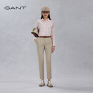 GANT甘特商場(chǎng)同款女士時(shí)尚潮流百搭直筒褲舒適通勤純色休閑褲子 277-干砂 42