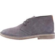 暇步士（Hush Puppies）男士輕便防水 suede 靴舒適緩震休閑工裝靴 Grey 42