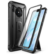 美國SUPCASE 適用華為P30手機殼帶支架mate30全包防摔三防保護套P30Pro男款mate20Pro潮牌5g磨砂保 華為mate30酷睿黑帶屏保 華為其他型號
