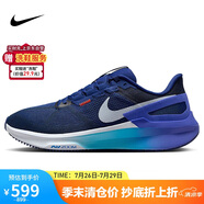 耐克NIKE男子跑步鞋 AIR ZOOM STRUCTURE 25運(yùn)動(dòng)鞋DJ7883-017深藍(lán)39