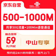 中國聯(lián)通中山聯(lián)通光纖寬帶新裝安裝辦理聯(lián)通融合套餐