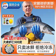 崇鮮挪威冰鮮三文魚刺身（大西洋鮭）即食 生魚片鮭魚切片年貨禮盒 整條魚 5kg -6kg (分割禮盒發(fā)貨)