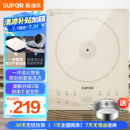 蘇泊爾（SUPOR）家用電磁爐電陶爐新型電磁灶大功率電池爐火鍋爐一體面板電爐炒菜一套帶鍋配鍋C22-IA631T國家補(bǔ)貼