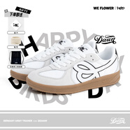 WE FLOWERWE FLOWER x HBD聯(lián)名款2025新品情侶德訓鞋男女同款 簡(jiǎn)約白  45