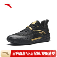 安踏（ANTA）【KAI 1 TEAM】凱里·歐文團隊款籃球鞋外場低幫運動鞋 基礎(chǔ)黑/金屬金-4 40 (男7碼)