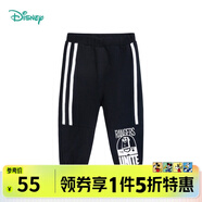 迪士尼寶寶（Disney Baby）迪士尼童裝兒童褲子男童米奇女童米妮休閑長(zhǎng)褲迪士尼寶寶系列IP款 黑色K1130 5歲/身高120cm