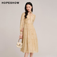 紅袖（hopeshow）紅袖連衣裙 長(zhǎng)裙 松露棕 S