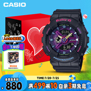 卡西歐（CASIO）手表女士BABY-G運(yùn)動電子學(xué)生日韓表送女友禮物BA-110XTM-1A