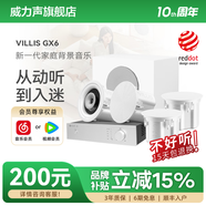 威力聲（Villis） GX6吸頂音響家庭影院5.1家用客廳背景音樂系統(tǒng)天花吊頂投影儀音箱嵌入式吸頂喇叭藍(lán)牙功放套裝 Q3功放+GX6音箱*4+P8G低音炮