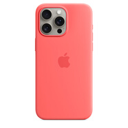 適用蘋果iPhone15ProMax手機(jī)殼Magsafe磁吸保護(hù)殼蘋果原裝手機(jī)套 番石榴