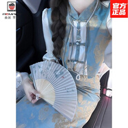 AEMAPE新中式國風(fēng)套裝文藝禪意復古上衣半身裙子兩件套深春裝搭配一整套 套裝 【上衣+半身裙】 M 建議【95-110斤】