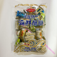 落藍大連特產裕金香金百利海鮮酥糖454克鮑魚干貝海參酥糖海苔酥蝦糖 大連特產海鮮酥糖454g*3袋
